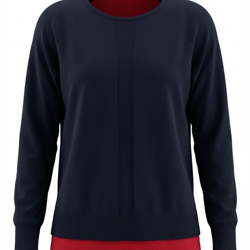 Joseph A Red and Black Knit SZ LARGE